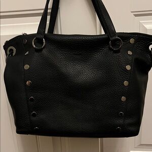 Black Studded Tote Bag